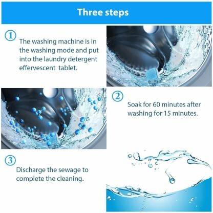 AZAL 10 Pcs Washing Machine Deep Cleaner Tablet for Washing machines Dishwash Bar