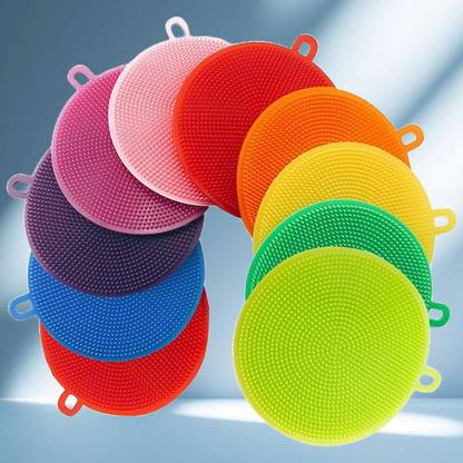 Mallade Soft Silicone Cleaner Pad for Kids’ Utensils Dishwash Bar