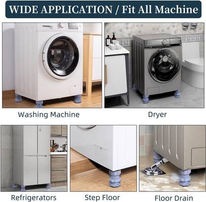 Dreamy Delights Adjustable Height Washer and Dryer pedestals, Non-Slip Dishwash Bar