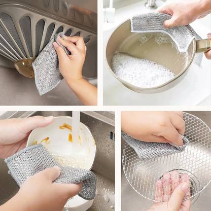 Shreejee Pack of 5 Wire Cloth / Dishwashing Scrub Pads Ccx5.278 Dishwash Bar