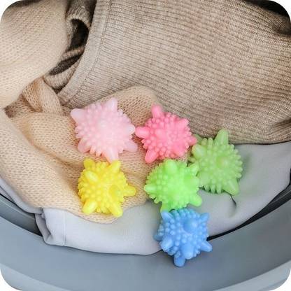 RUGY 6 pcs Washer Balls Laundry Scrubbing Balls Dishwash Bar