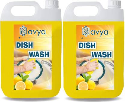 NAVYA liquid dish wash gel lemon fragnance Dish Cleaning Gel (lemon, 10 L) Dishwash Bar