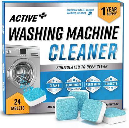 Active Washing Machine Deep Cleaner Tablet Descale for All Company’s Front(24 peace) Dishwash Bar