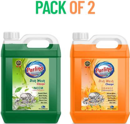parlina NEEM & ORANGE POWER DISH WASH COMBO LIQUID SUPER CLEAN DISH WASH GEL Dishwash Bar