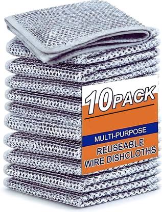 Dhn store Multi-Clean Wire Scrub, Non-Scratch Wire Dishcloth for Kitchen & Sinks Dishwash Bar