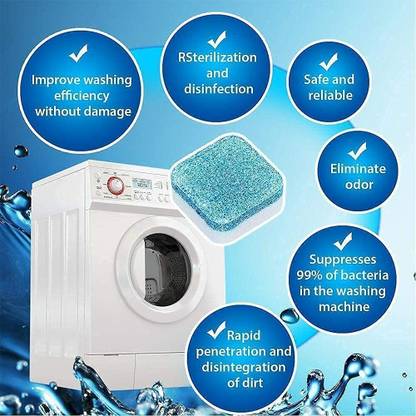Ingeniero Washing Machine Deep Cleaner Tablet for All Front and Top Load Machine Dishwashing Detergent