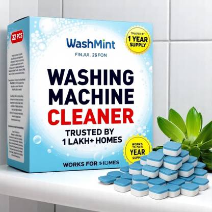 WashMint Washing Machine Cleaner Tablet Deep Cleaner Descaling Tablet Turbo Dishwashing Detergent