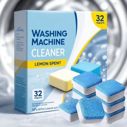 Lipsaa 32 Pcs High-Quality Washing Machine Cleaner Tablets for|Deep Cleaning & Hygiene Dishwashing Detergent