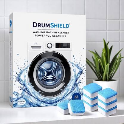 DrumShield Washing Machine Drum Cleaner Tablet Deep Clean Sparkle Care Dishwashing Detergent