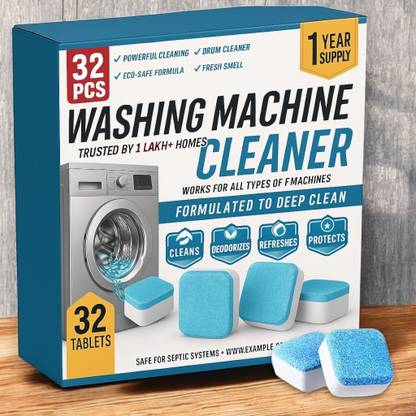QuickRinse Family Pack 32 FreshBlast Front Load Tablets for All Machines Dishwashing Detergent