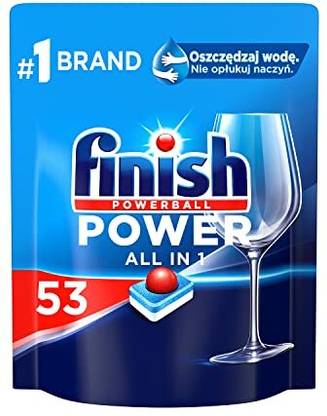 Finish All in One Powerball Dishwasheer Tablets 53 Original Dishwashing Detergent