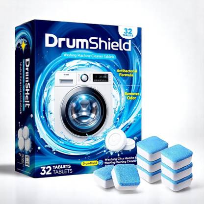 DrumShield Washing Machine Drum Cleaner Tablet Deep Clean Fresh Mint Dishwashing Detergent