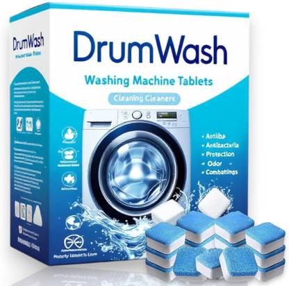 DrumFresh 32 Pcs Effervescent Washing Machine Cleaner Tablets | Removes Limescale Dishwashing Detergent