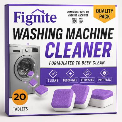 Fignite Eco-Friendly Lavender Washing Machine Cleaning Tablets For Top & Front Load Dishwashing Detergent