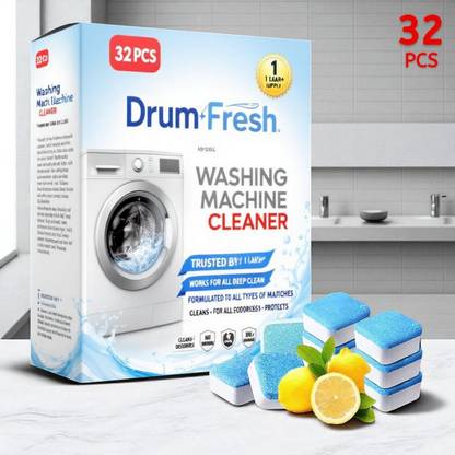 DrumWash 32 Pcs Washing Machine Drum wash Cleaning Tablets | Magic Clean BO Dishwashing Detergent