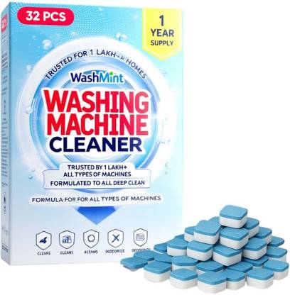 WashMint Washing Machine Cleaner Tablet Drum Cleaner Ultra Dishwashing Detergent