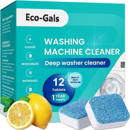 Eco-Gals Washing Machine Drum-Tub De-scaler Effervescent Tablet Dishwashing Detergent