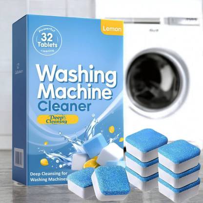 Cameron 32 Pcs High-Quality Washing Machine Cleaner Tablets for|Deep Cleaning & Hygiene Dishwashing Detergent