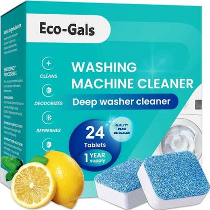 Eco-Gals Washing Machine Drum-Tub De-scaler Effervescent Deep Cleaner Tablet Dishwashing Detergent