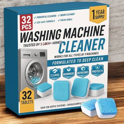QuickRinse Family Pack 32 MaxClean Machine Wash Tablets Full Cycle Cleaner Dishwashing Detergent