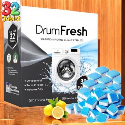 DrumFresh Washing Machine Drum Cleaner 32 Tablet Anti-Bacterial Dishwashing Detergent