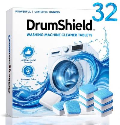 DrumShield Washing Machine Drum Cleaner Tablet Deep Cleaner Tablet Magic Dishwashing Detergent