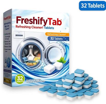 FreshifyTab Washin Machine Fresh Cleaning Tablet Deep Cleaner Descaling Tablet Expert Dishwashing Detergent