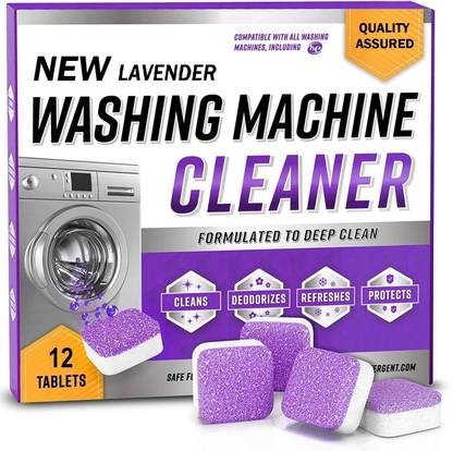 Eco-Gals 12 Pcs Lavender Fragrance Effervescent Tablet Washing Machine Cleaner Dishwashing Detergent