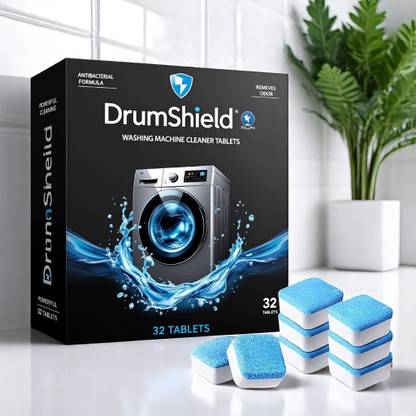 DrumShield Washing Machine Drum Cleaner Tablet Deep Clean Quick Smart Dishwashing Detergent