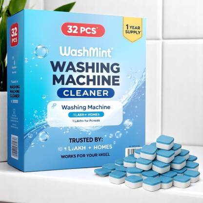 WashMint Washing Machine Cleaner Tablet Deep Cleaner Descaling Tablet Elite Dishwashing Detergent