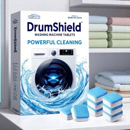 DrumShield Washing Machine Drum Cleaner Tablet Deep Clean Smart Drop Dishwashing Detergent