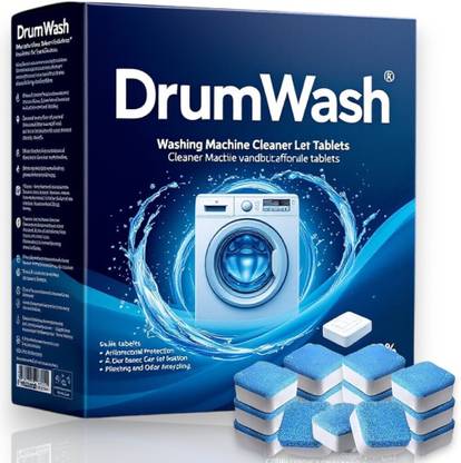 DrumFresh 32 Pcs Smart Cleaning Washing Machine Tablets | Deep Action Formula Dishwashing Detergent