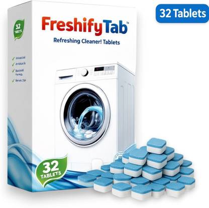 FreshifyTab Washin Machine Fresh Cleaning Tablet Deep Cleaner Descaling Tablet Flex Dishwashing Detergent