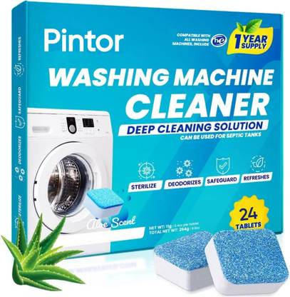 Pintor Washing Machine Cleaning Tablets For All Company Machine(pack of 24) Dishwashing Detergent