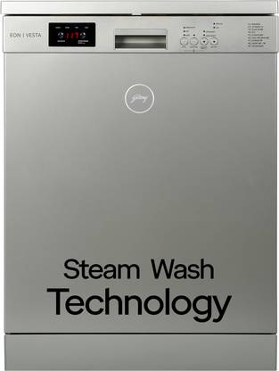 Godrej DWF EON VES 13Z SI STSL Free Standing 13 Place Settings With A+++ Energy rating, Steam Wash Technology Dishwasher