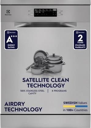 Electrolux ESZ69300SX Free Standing 15 Place Settings Dishwasher