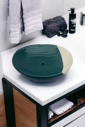 Malaikah Dark Green Soap Case Ceramic Bathroom Set