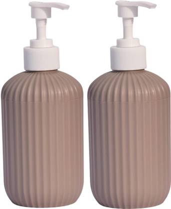 JANMESH ENTERPRISES Bathroom Accessories Set of 2, Liquid Soap Dispenser Plastic Bathroom Set