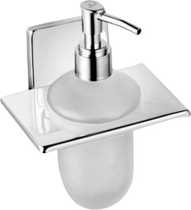 KIMSON Liquid Soap Dispenser Glass handwash Dispenser Soap Dispenser for Wash Basin 304 Stainless Steel Bathroom Set