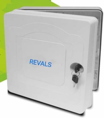REVALS Network Cabinet Box DVR/POE Box PVC Basic 4+8 Ch-MB-DB01 and CCTV SMPS Distribution Board