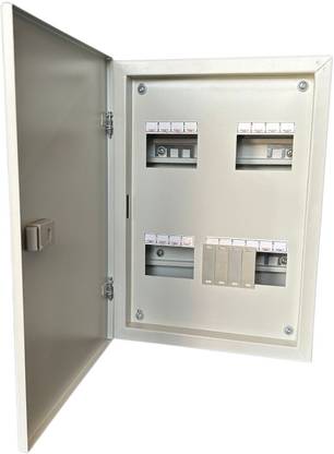 Smuf 4 Way TPN Heavy Duty Metal Double Door MCB Box Distribution Board