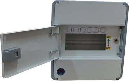 MME 6 way MCB Box for Miniature Circuit Breaker (fully metal model, heavy duty) Distribution Board