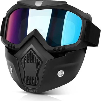 Vespa Riding Goggles Mask With Lens ( Rainbow) Anti Scratch UV Protective Open Face & Eyewear Windproof Dirt Shield Adjustable Laboratory, Blowtorch, Power Tool  Safety Goggle