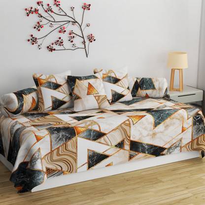 Flipkart SmartBuy Cotton Geometric Diwan Set