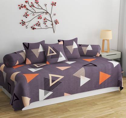 HIDECOR Cotton Abstract Diwan Set
