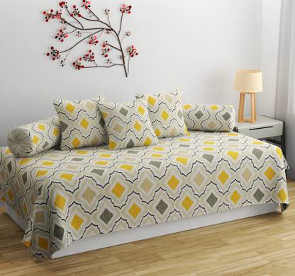 SHOMES Cotton Geometric Diwan Set