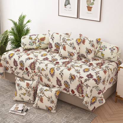 Story@home Polyester Abstract Diwan Set