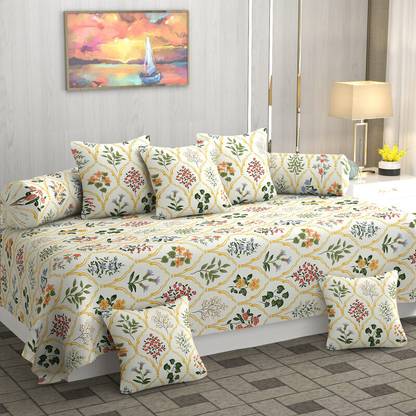 CHHILAKIYA Cotton Floral Diwan Set