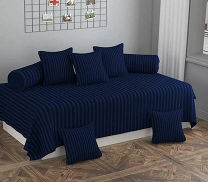 Slasar Traders Polycotton Striped Diwan Set