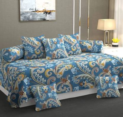Udeek Polycotton Floral Diwan Set